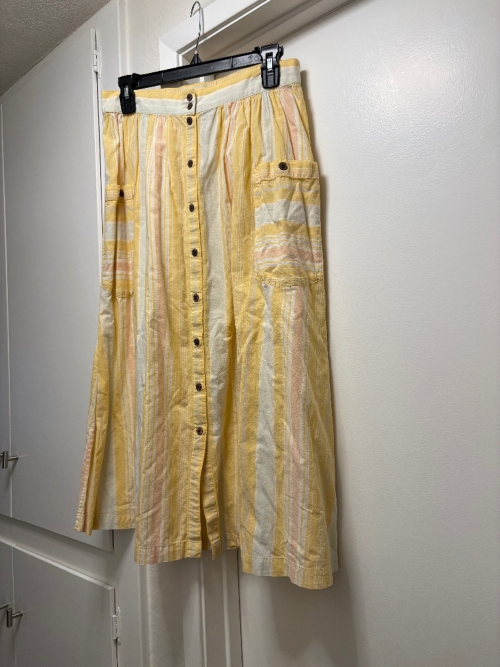 Patagonia 100% organic cotton & hemp striped skirt - size medium